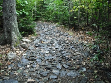 Blue granite trail