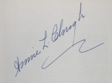 Annie Clough signature